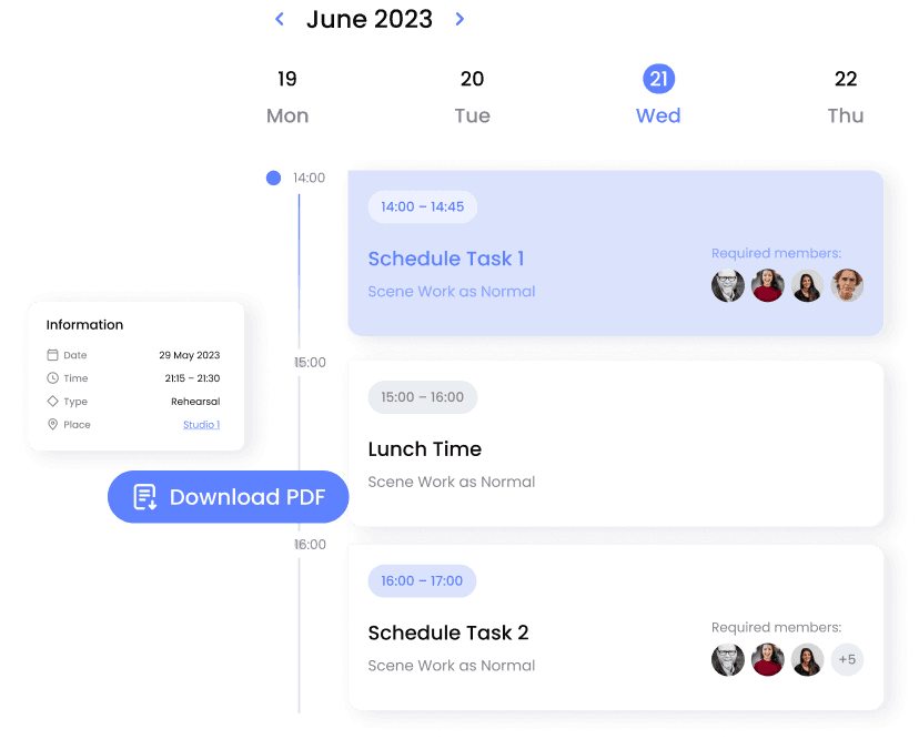 Schedules & Reports